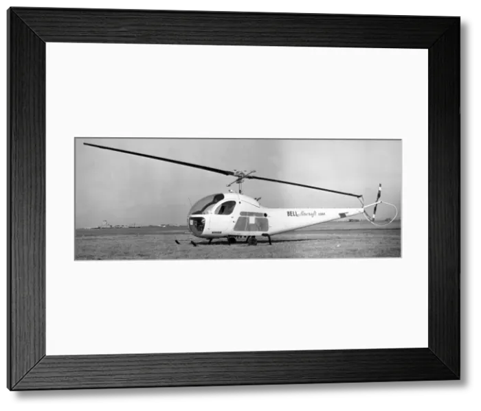 Framed Print : Bell 47H-1 N966B Framed Print : Bell 47H-1 N966B
