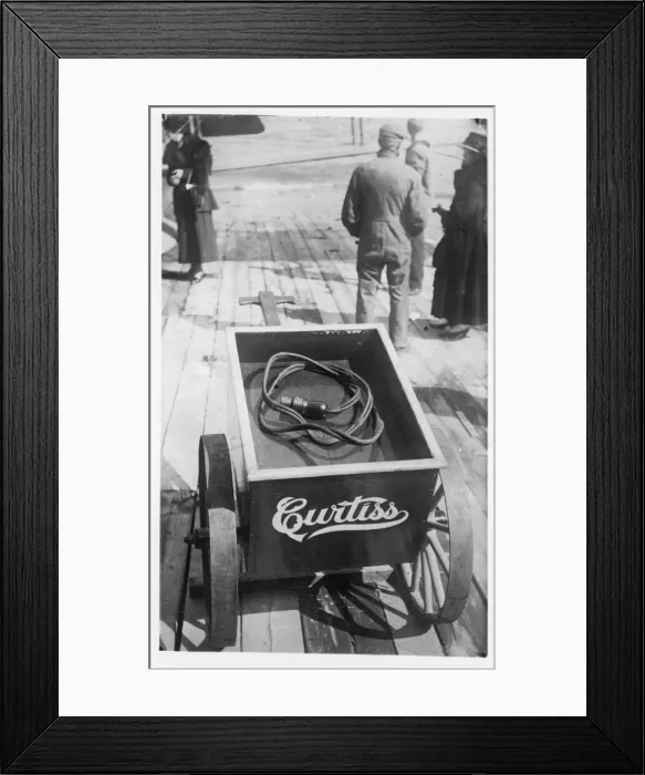 Framed Print : A Curtiss battery cart used for starting aero-engines Framed Print : A Curtiss battery cart used for starting aero-engines