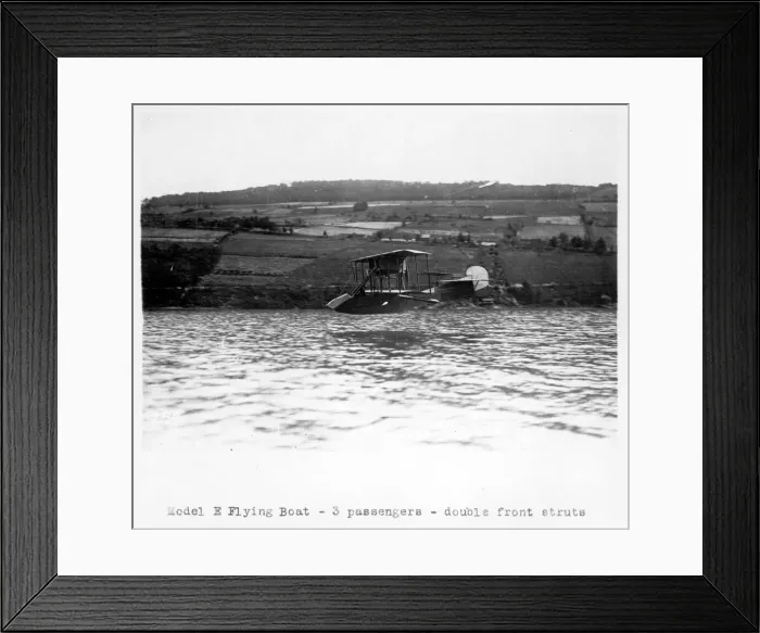 Framed Print : Curtiss Model E flying boat Framed Print : Curtiss Model E flying boat