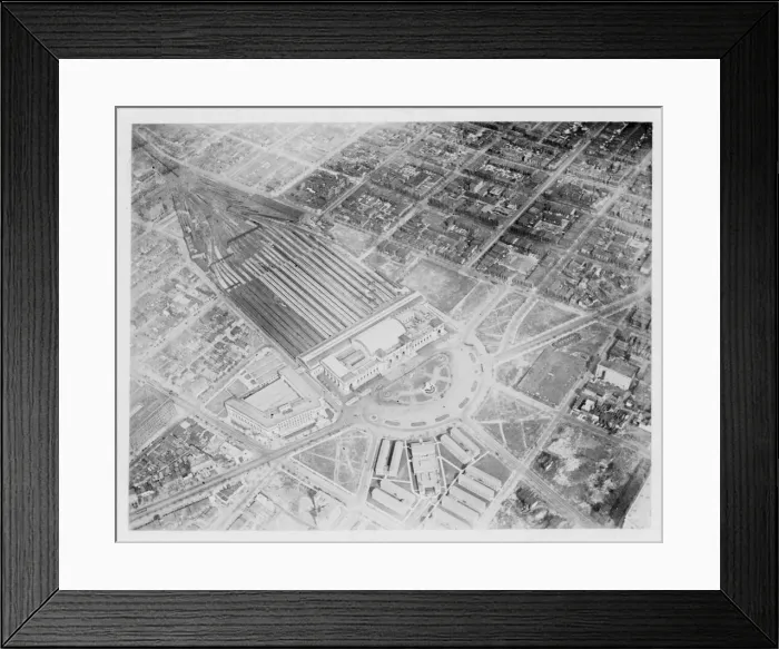 Framed Print : Washington D. C. - Union Station from the air Framed Print : Washington D. C. - Union Station from the air