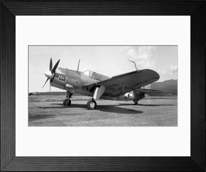 Framed Print : United States Navy - Curtiss SB2C-4 Helldiver