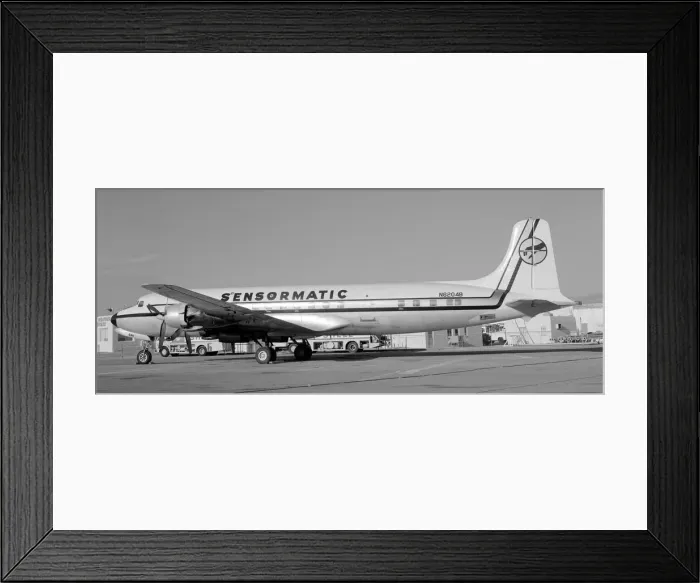 Framed Print : Douglas DC-7B N6204B Framed Print : Douglas DC-7B N6204B