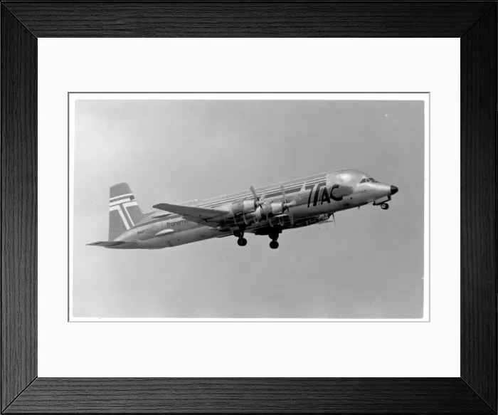 Framed Print : Conroy-Canadair CL-44O Skymonster N447T Framed Print : Conroy-Canadair CL-44O Skymonster N447T