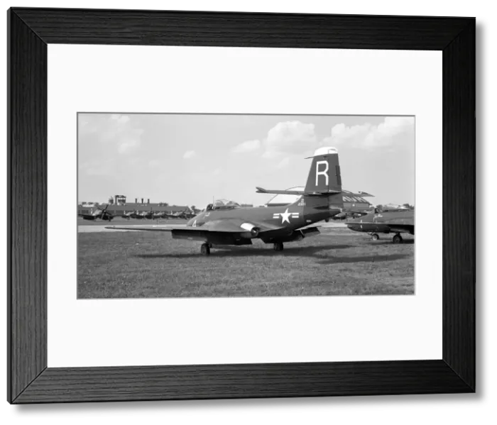 Framed Print : United States Navy - McDonnell F2H-1 Banshee 123015 Framed Print : United States Navy - McDonnell F2H-1 Banshee 123015