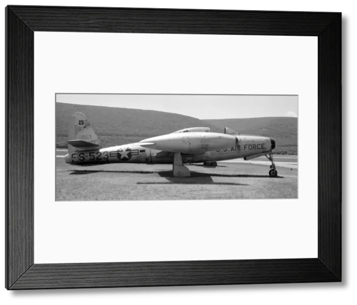 Framed Print : (ex United States Air Force) Republic F-84E Thunderjet Framed Print : (ex United States Air Force) Republic F-84E Thunderjet