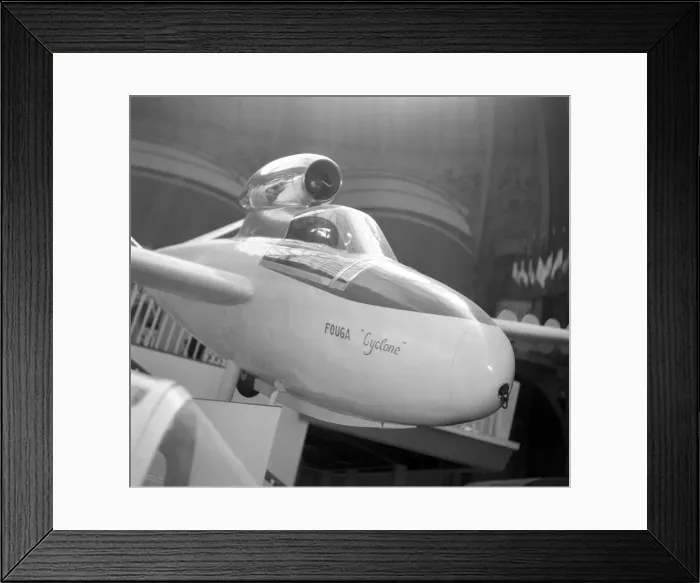 Framed Print : Paris Salon Aeronautique 1949 - Fouga CM. 8 R13 Cyclone Framed Print : Paris Salon Aeronautique 1949 - Fouga CM. 8 R13 Cyclone