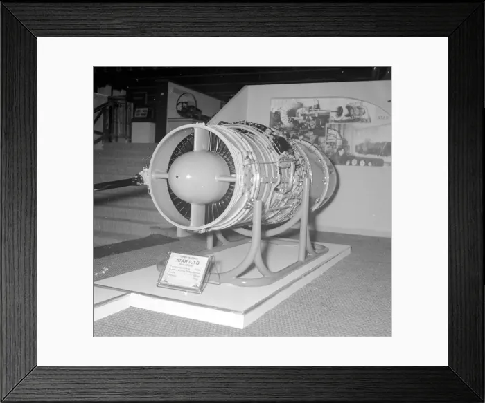 Framed Print : SNECMA ATAR 101B at the Paris Salon Aeronautique 1949 Framed Print : SNECMA ATAR 101B at the Paris Salon Aeronautique 1949