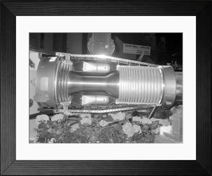 Framed Print : SOCEMA TGA-01 turboprop at the Paris Salon Aeronautique 1949 Framed Print : SOCEMA TGA-01 turboprop at the Paris Salon Aeronautique 1949