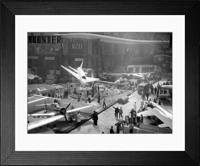 Framed Print : Paris Salon Aeronautique 1949 general view at Grand Palais Framed Print : Paris Salon Aeronautique 1949 general view at Grand Palais