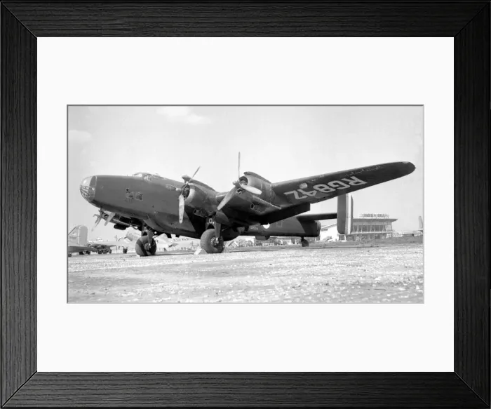 Framed Print : RAF - Handley Page Halifax C. III RG842