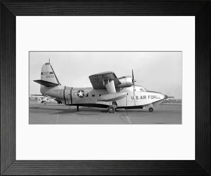 Framed Print : United States Air Force - Grumman SA-16A Albatross 51-0070 Framed Print : United States Air Force - Grumman SA-16A Albatross 51-0070