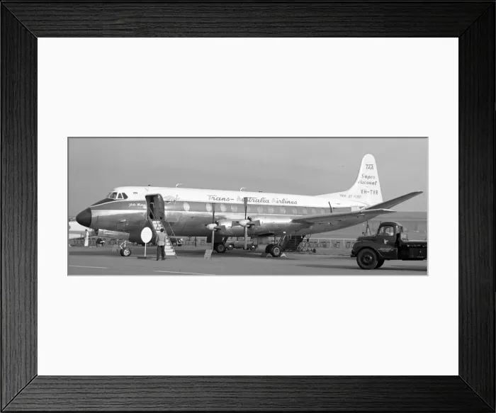Framed Print : Vickers 818 Viscount VH-TVR Framed Print : Vickers 818 Viscount VH-TVR