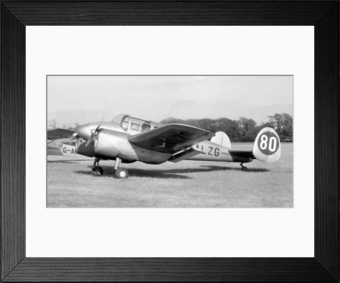 Framed Print : Miles M. 65 Gemini 3C G-ALZG Framed Print : Miles M. 65 Gemini 3C G-ALZG