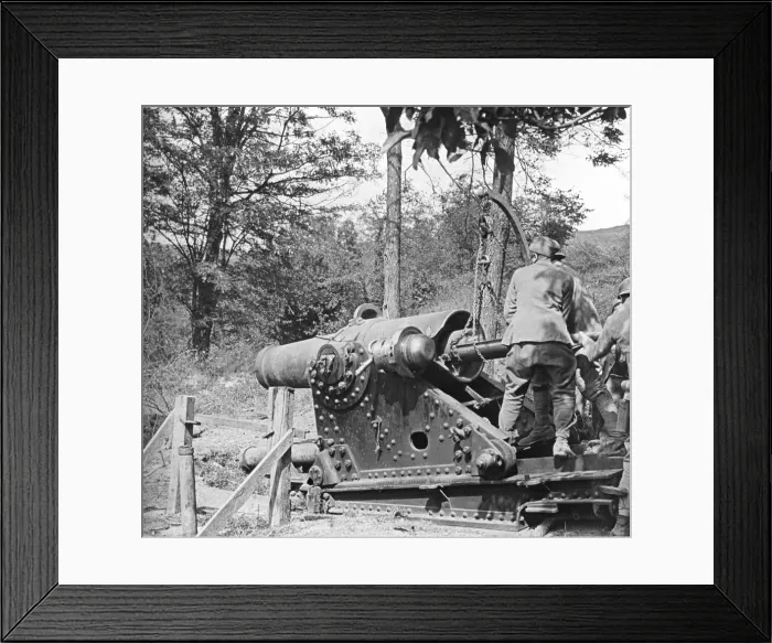 Framed Print : Mortier de 270 mm modele 1885 - RH image Framed Print : Mortier de 270 mm modele 1885 - RH image