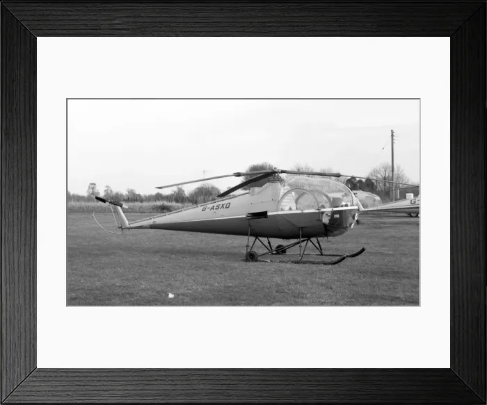 Framed Print : Brantly B-2B G-ASXD Framed Print : Brantly B-2B G-ASXD