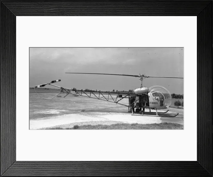Framed Print : Bell 47 F-BHDS Framed Print : Bell 47 F-BHDS