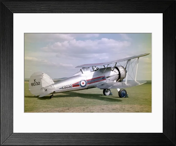 Framed Print : Gloster Gladiator I G-AMRK - K8032 Framed Print : Gloster Gladiator I G-AMRK - K8032