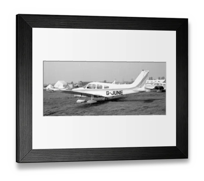Framed Print : Piper PA-28 Cherokee Warrior II G-JUNE Framed Print : Piper PA-28 Cherokee Warrior II G-JUNE