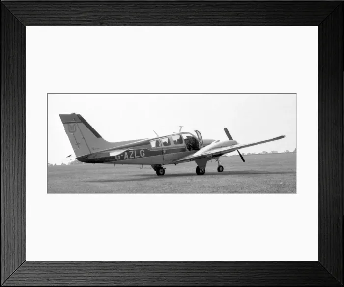 Framed Print : Beechcraft 58 Baron G-AZLG Framed Print : Beechcraft 58 Baron G-AZLG