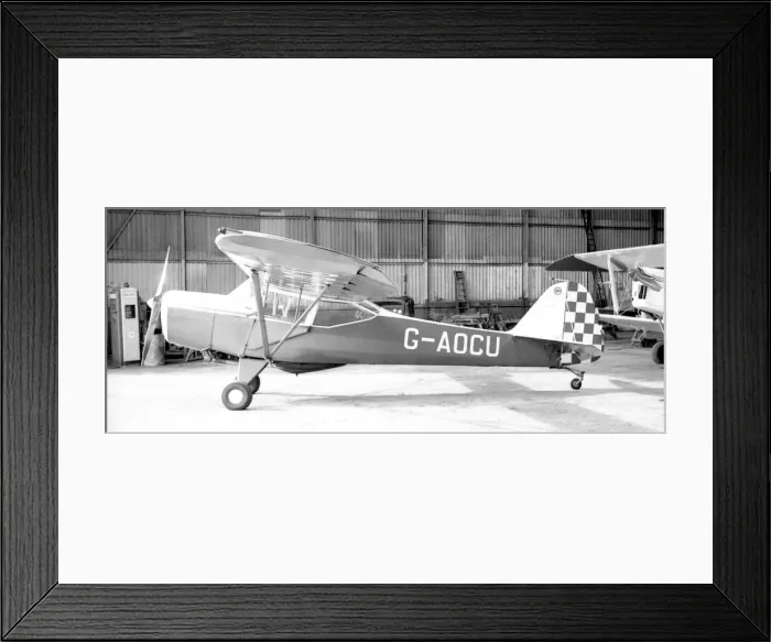 Framed Print : Taylorcraft Auster 5 G-AOCU Framed Print : Taylorcraft Auster 5 G-AOCU
