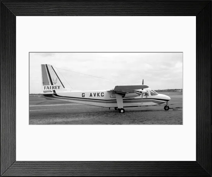 Framed Print : Britten-Norman BN-2A Islander G-AVKC Framed Print : Britten-Norman BN-2A Islander G-AVKC