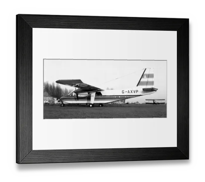 Framed Print : Britten-Norman BN. 2A Islander G-AXVP Framed Print : Britten-Norman BN. 2A Islander G-AXVP