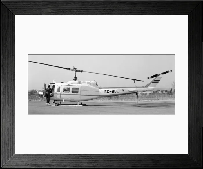 Framed Print : Agusta-Bell 205A EC-BDE-R Framed Print : Agusta-Bell 205A EC-BDE-R