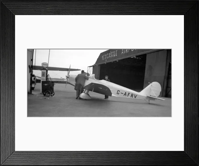 Framed Print : Tipsy Trainer 1 G-AFRV Framed Print : Tipsy Trainer 1 G-AFRV