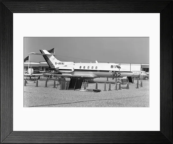 Framed Print : Hawker Siddeley HS-125-3B G-AVAI Framed Print : Hawker Siddeley HS-125-3B G-AVAI