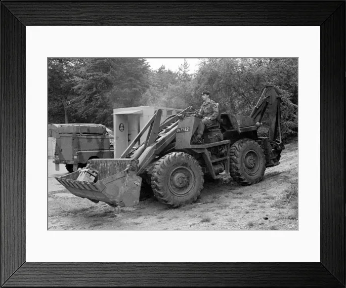 Framed Print : Air-portable combat backhoe Framed Print : Air-portable combat backhoe