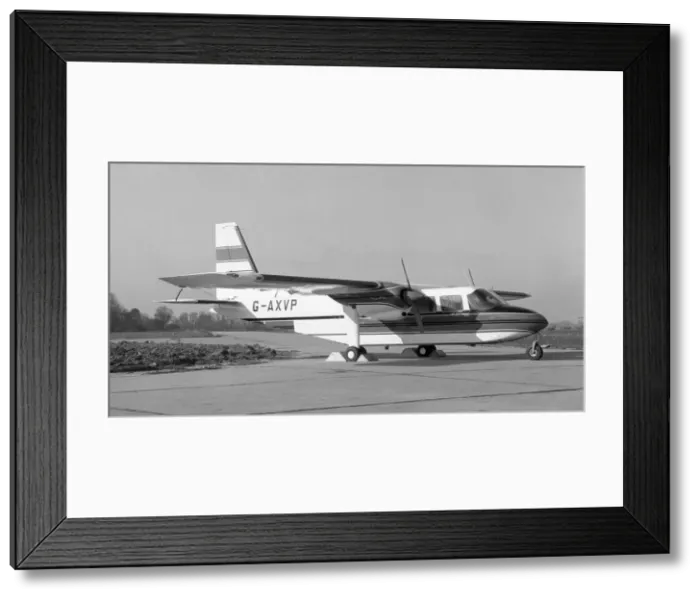 Framed Print : Britten-Norman BN-2A Islander G-AXVP Framed Print : Britten-Norman BN-2A Islander G-AXVP
