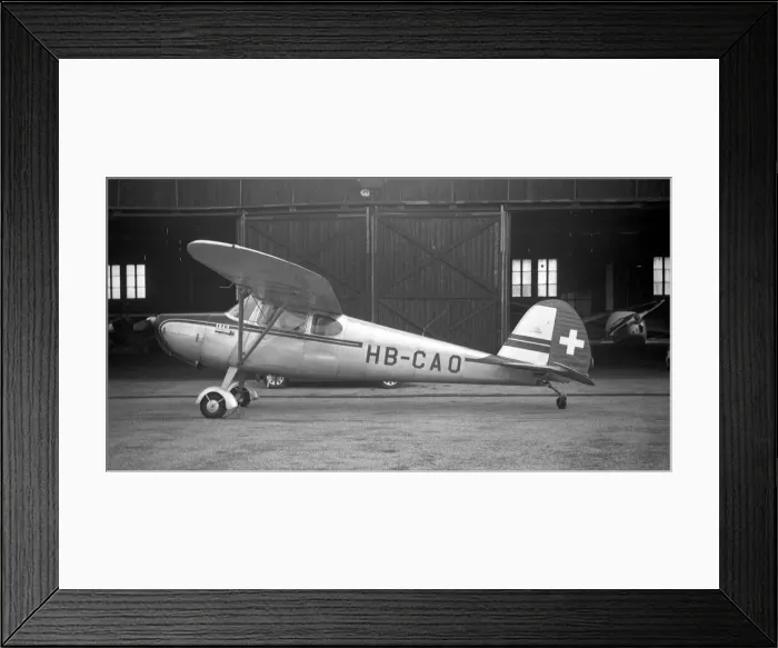 Framed Print : Cessna 170 HB-CAO Framed Print : Cessna 170 HB-CAO
