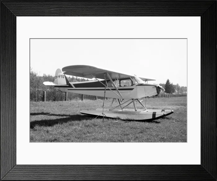 Framed Print : Piper PA-11S Cub Special CF-FTQ Framed Print : Piper PA-11S Cub Special CF-FTQ