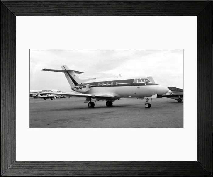 Framed Print : Hawker Siddeley HS-125-1A N756 Framed Print : Hawker Siddeley HS-125-1A N756