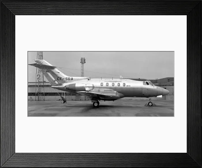 Framed Print : Hawker Siddeley HS-125-1A CF-SDA Framed Print : Hawker Siddeley HS-125-1A CF-SDA