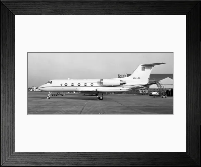 Framed Print : Grumman G-1159 Gulfstream II A9C-BG Framed Print : Grumman G-1159 Gulfstream II A9C-BG