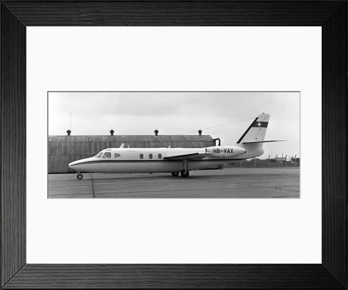 Framed Print : Rockwell 1121 Jet Commander HB-VAX Framed Print : Rockwell 1121 Jet Commander HB-VAX
