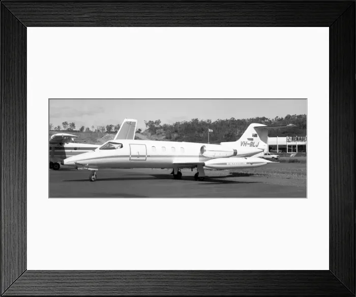 Framed Print : Gates Learjet 25B VH-BLJ Framed Print : Gates Learjet 25B VH-BLJ