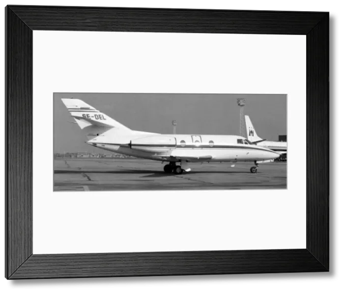 Framed Print : Dassault Falcon 10 SE-DEL Framed Print : Dassault Falcon 10 SE-DEL