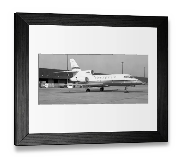 Framed Print : Dassault Falcon 50 JY-HAH Framed Print : Dassault Falcon 50 JY-HAH