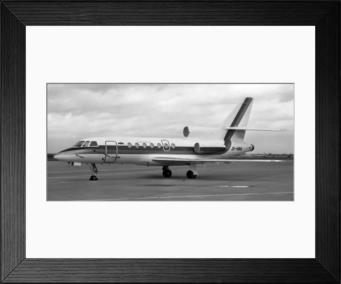 Framed Print : Dassault Falcon 50 JY-HAH Framed Print : Dassault Falcon 50 JY-HAH