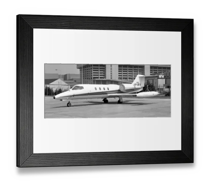 Framed Print : Learjet 35 VR-BFX