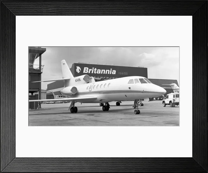 Framed Print : Dassault Falcon 50 N349K Framed Print : Dassault Falcon 50 N349K