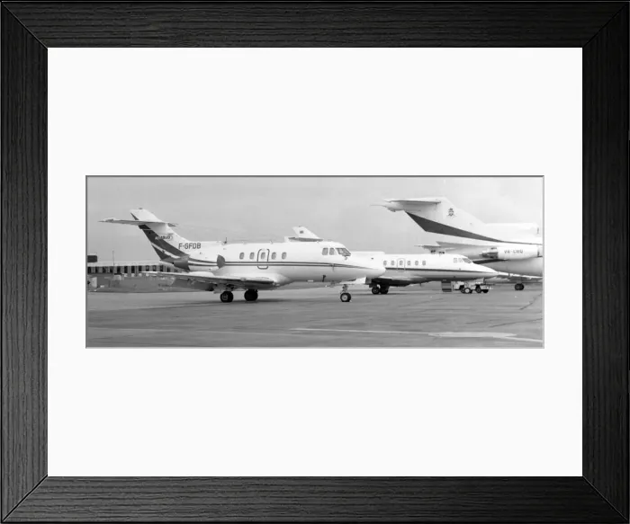 Framed Print : Hawker Siddeley HS-125-3B F-GFDB
