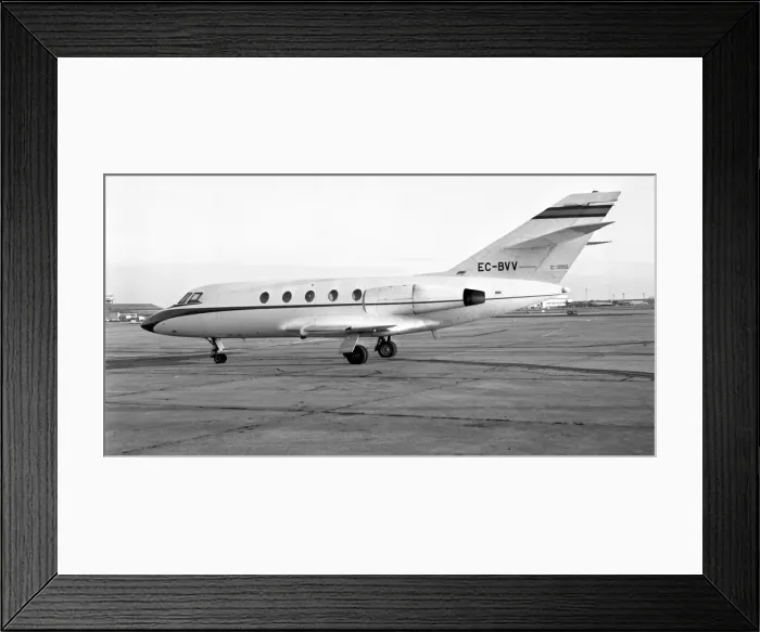 Framed Print : Dassault Falcon 20D EC-BVV Framed Print : Dassault Falcon 20D EC-BVV