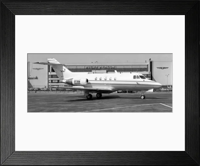 Framed Print : Hawker Siddeley HS-125-F1A CF-DOM Framed Print : Hawker Siddeley HS-125-F1A CF-DOM