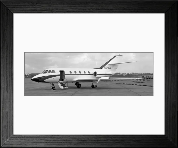 Framed Print : Dassault Falcon 20F-5 HZ-DC2 Framed Print : Dassault Falcon 20F-5 HZ-DC2