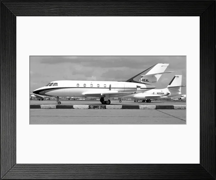 Framed Print : Dassault Falcon 20E I-REAL Framed Print : Dassault Falcon 20E I-REAL