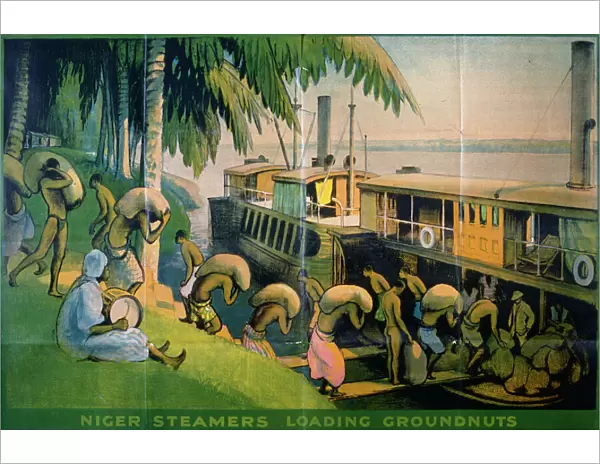 Poster of Niger steamers loading groundnuts
