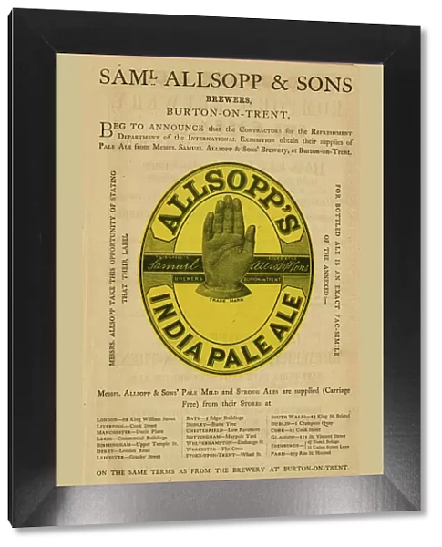 Advert, Samuel Allsopp & Sons IPA Advert, Samuel Allsopp & Sons IPA